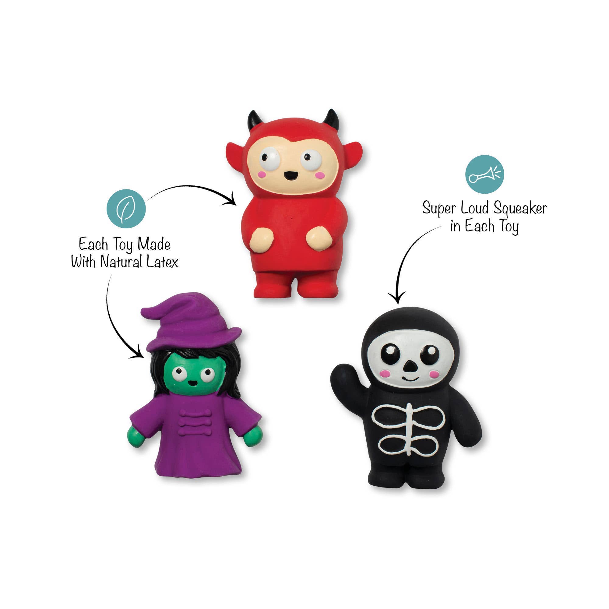 Fringe FRIGHT THIS WAY 3PC MINI LTX DOGTOY - Share Happy Outfits