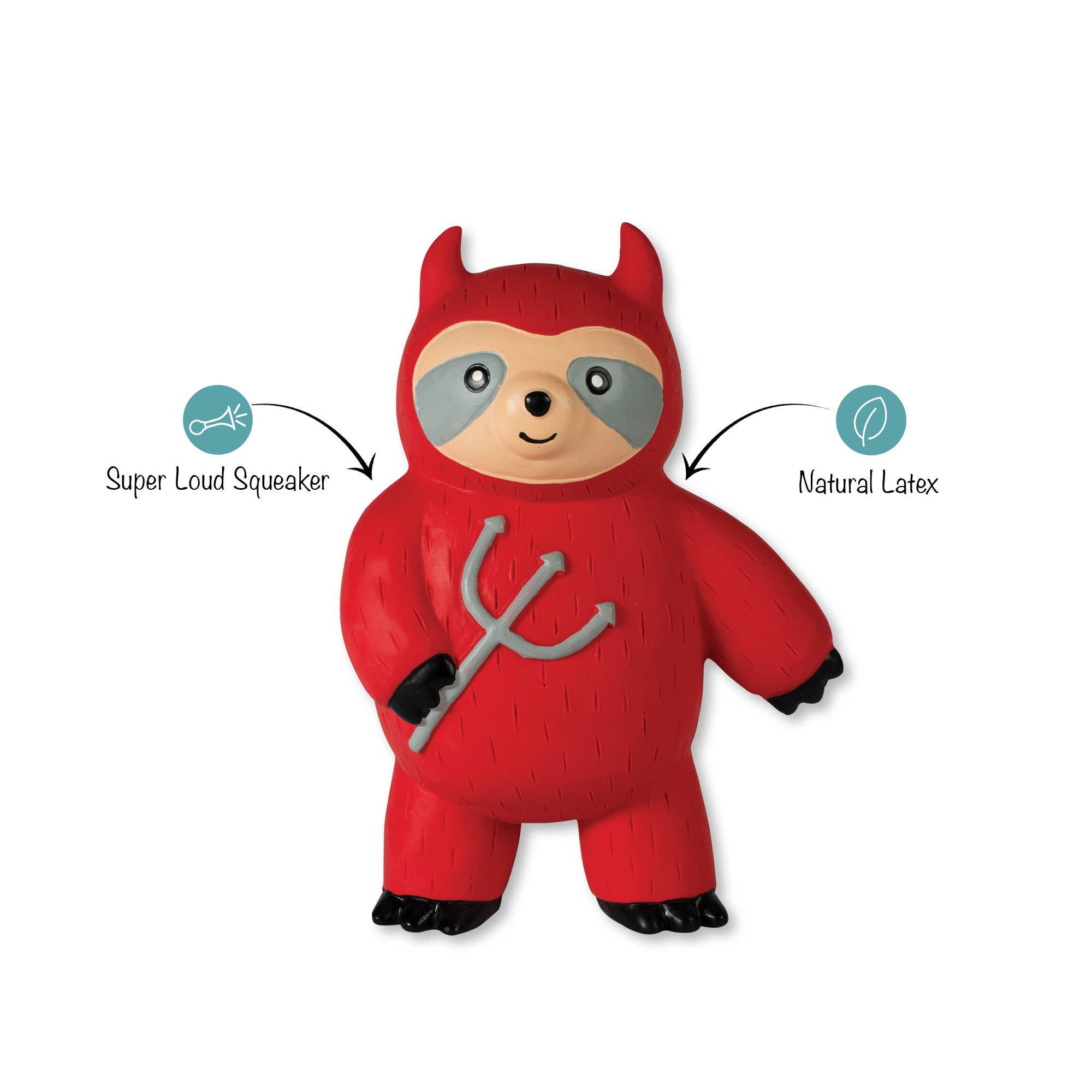 Fringe A LITTLE HOTHEADED LATEX DOG TOY - Share Happy Outfits