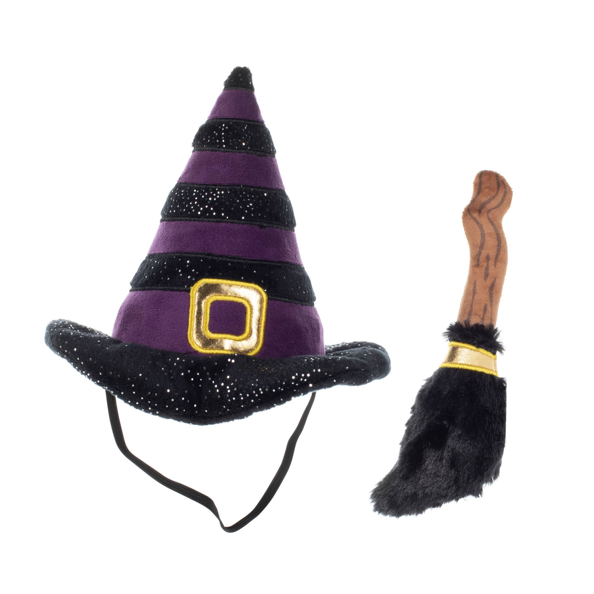 If the Broom Fits – Halloween Costume Dog Toy Set