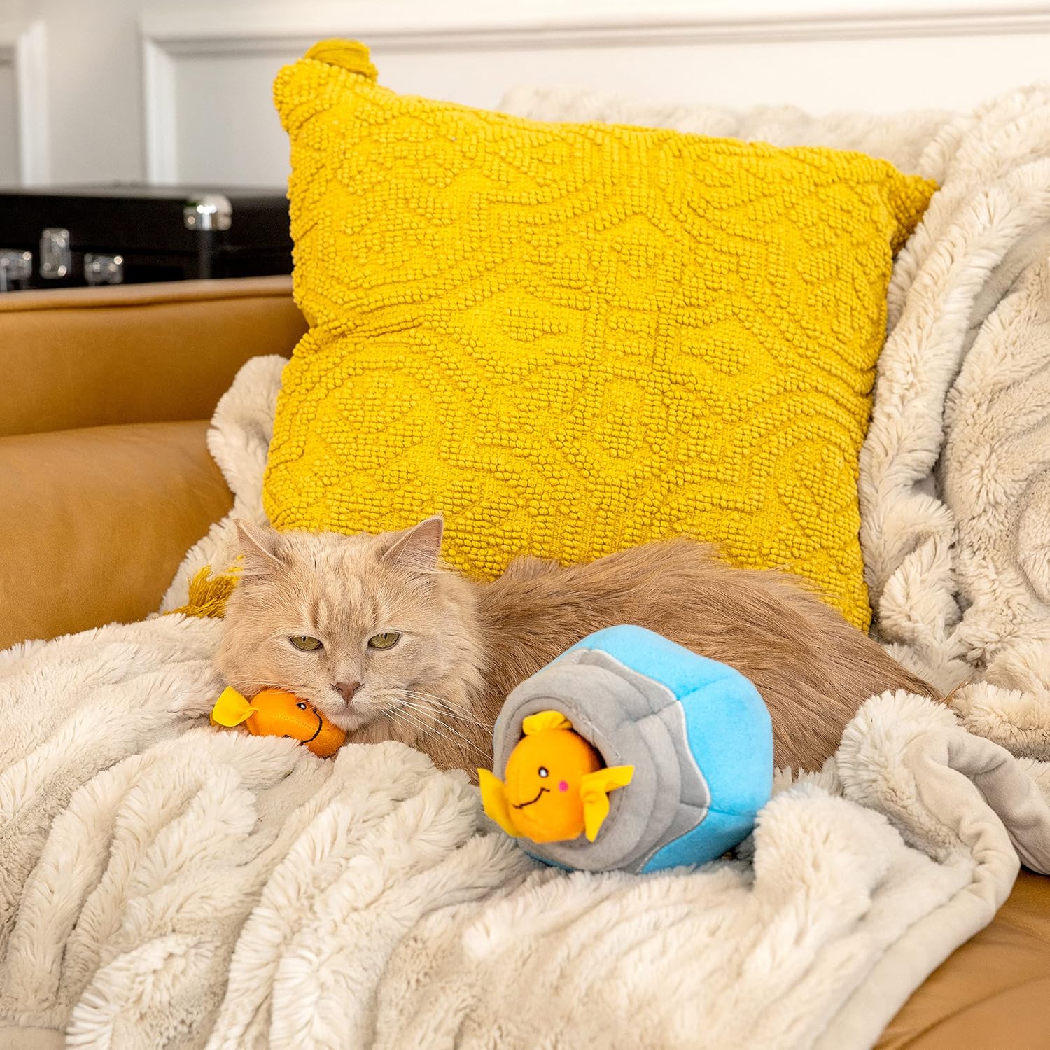 Fish in a Bowl – Interactive Catnip Puzzle Play - Share Happy Outfits