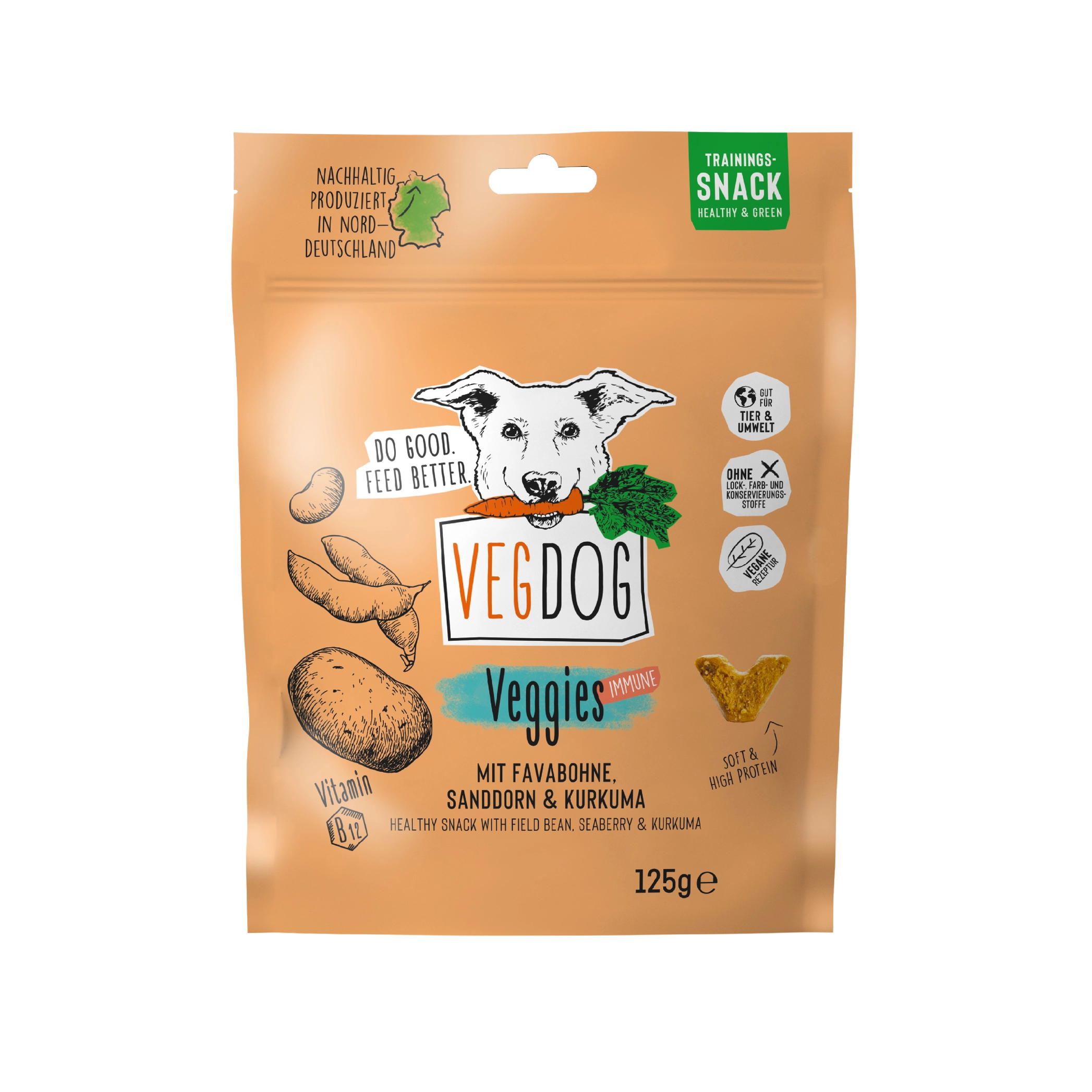 VEGGIES IMMUNE – Vegan immuunondersteunende snacks voor honden