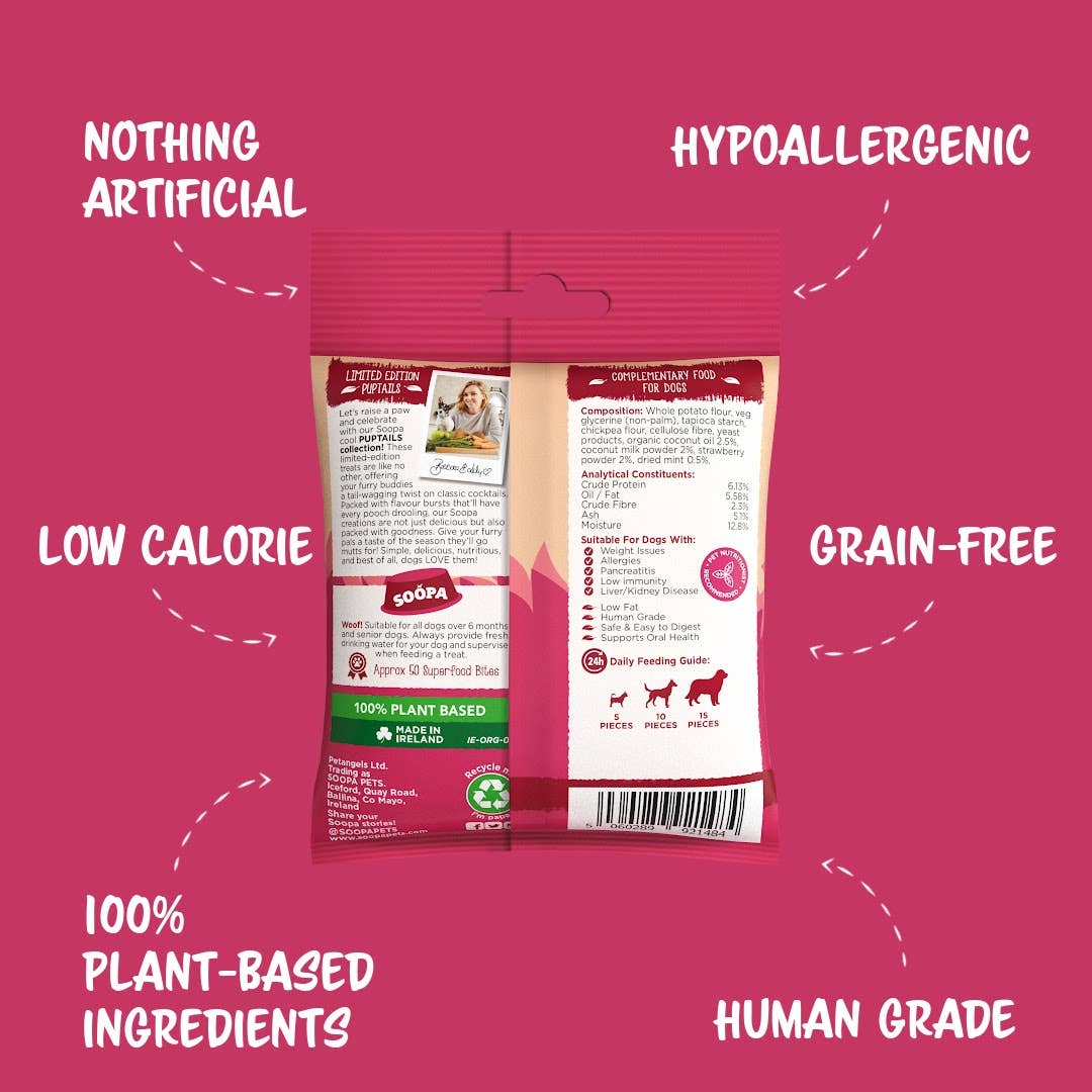 Natural Vegan Dog Healthy Bites – Strawberry Dog-Quiri - Share Happy Outfits