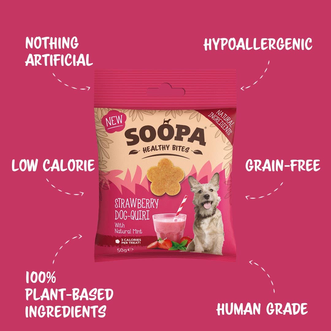 Natural Vegan Dog Healthy Bites – Strawberry Dog-Quiri - Share Happy Outfits