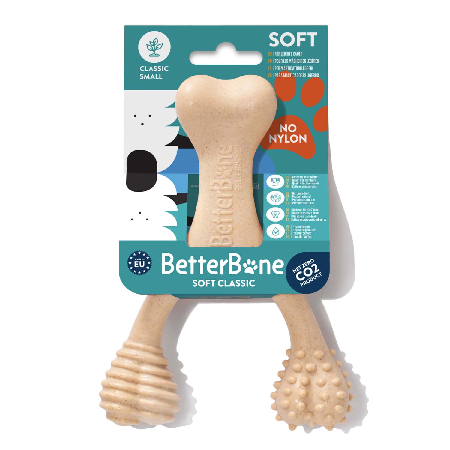 BetterBone soft dog chew toy on a white background