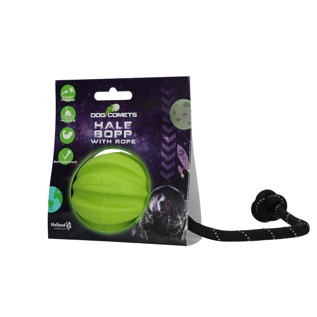 Dog Comets Hale Bopp With Rope Green