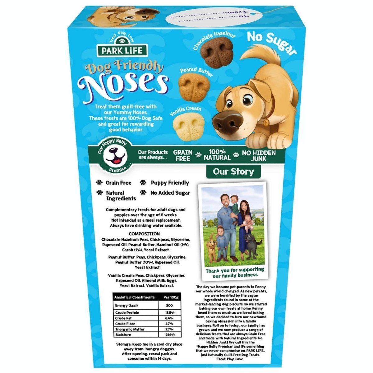Friendly Noses Classic Favourites Dog Treats Box (240g) - Grain-Free Assorted Dog Snacks | Natural Training Treats | 6 Flavours Variety Pack - Share Happy Outfits