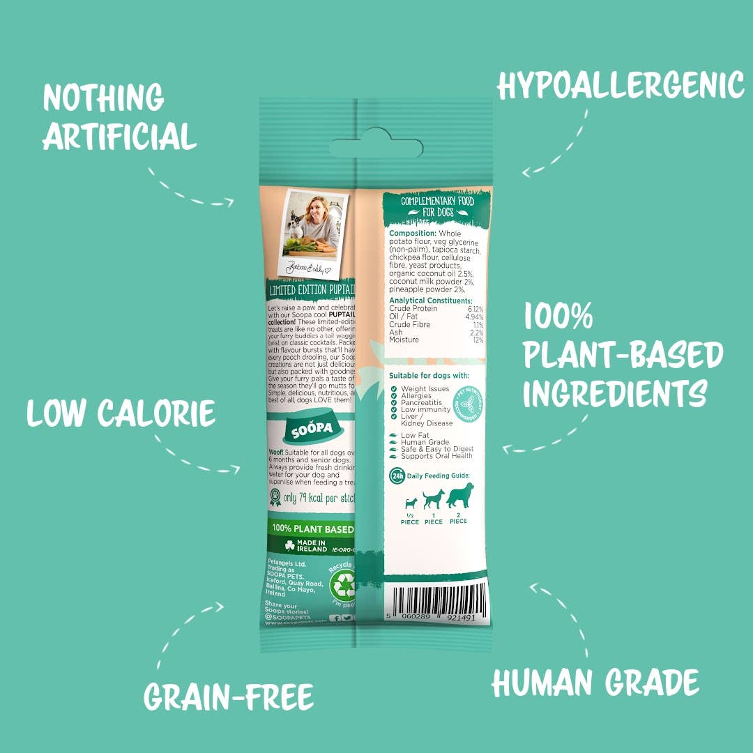 Natural Vegan Dog Dental Treat – Paw-Na Colada Sticks - Share Happy Outfits