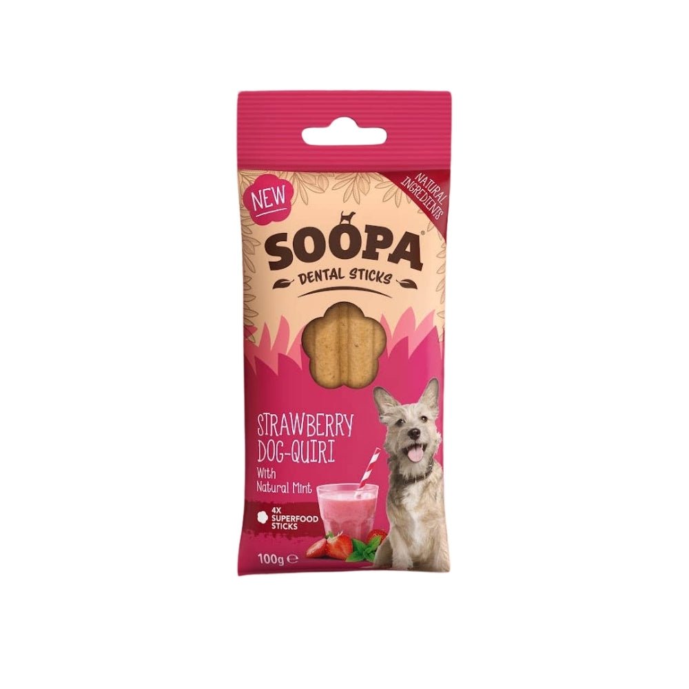 Natural Vegan Dog Dental Treat – Strawberry Dog-Quiri Sticks - Share Happy Outfits