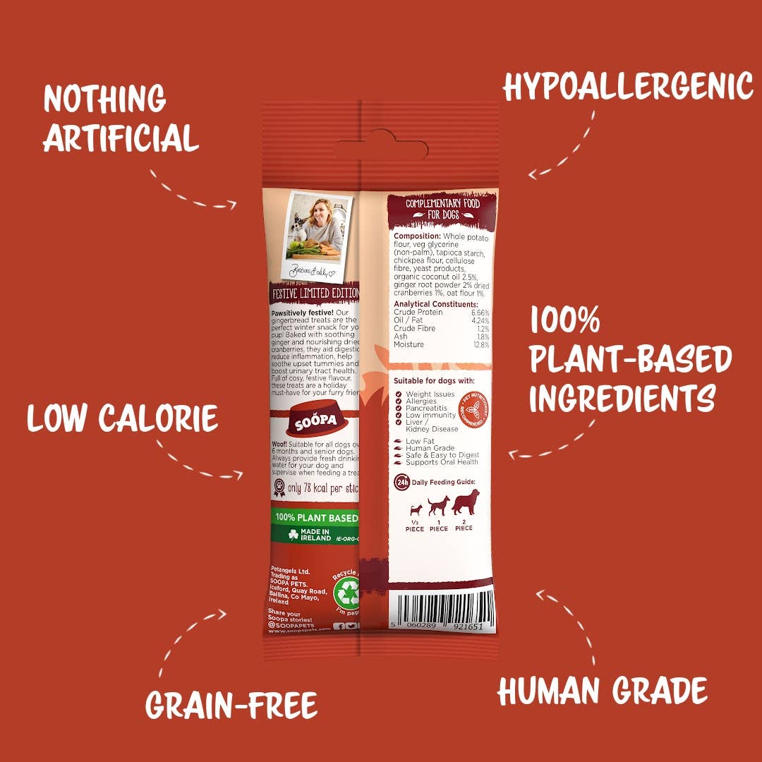 Natural Vegan Gingerbread Biscuit Dental Sticks - Share Happy Outfits