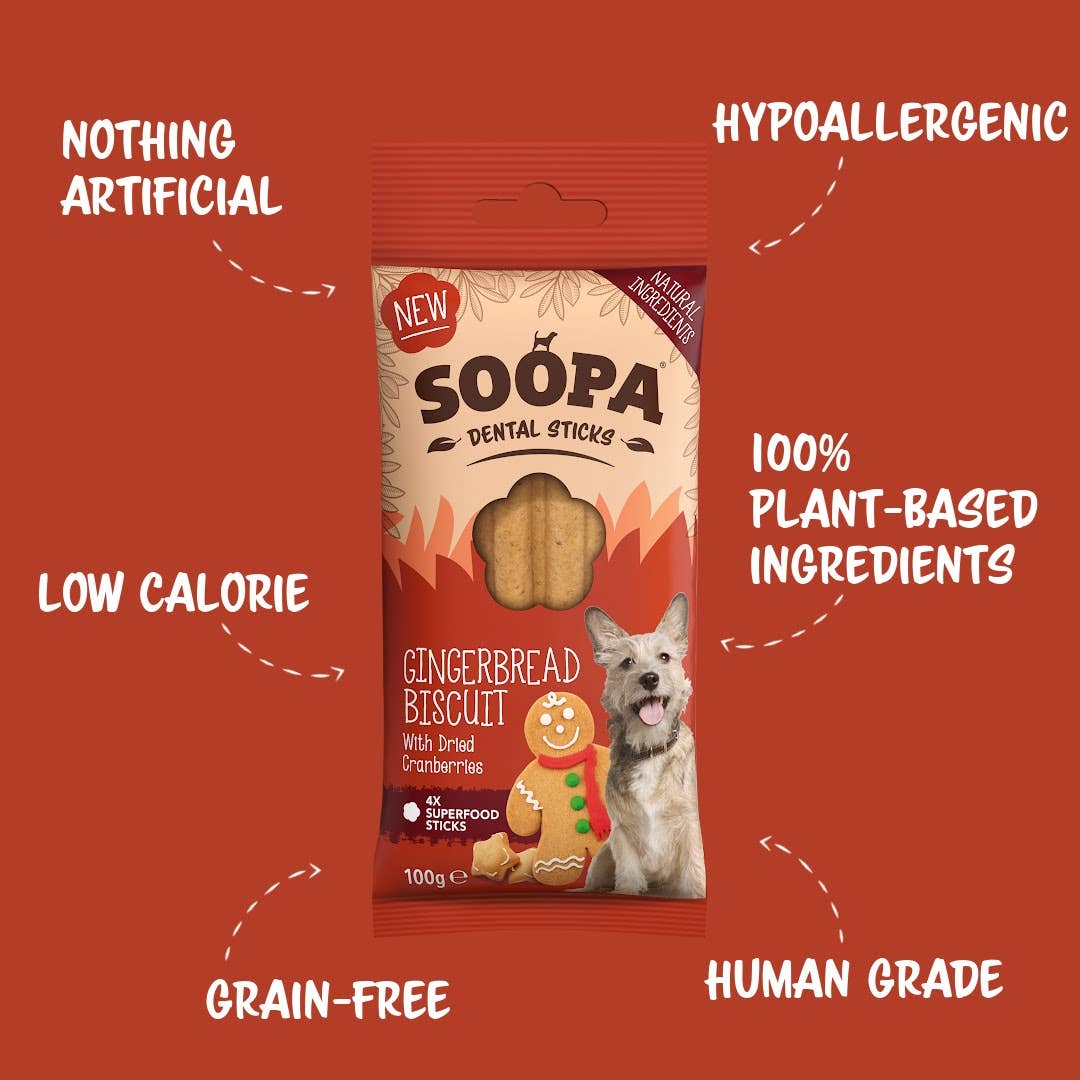 Natural Vegan Gingerbread Biscuit Dental Sticks - Share Happy Outfits