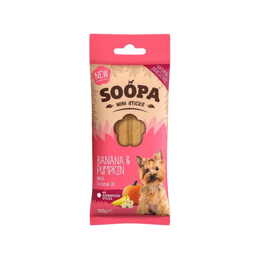 Natural Vegan Mini Dog Dental Treat - Banana & Pumpkin Sticks - Share Happy Outfits
