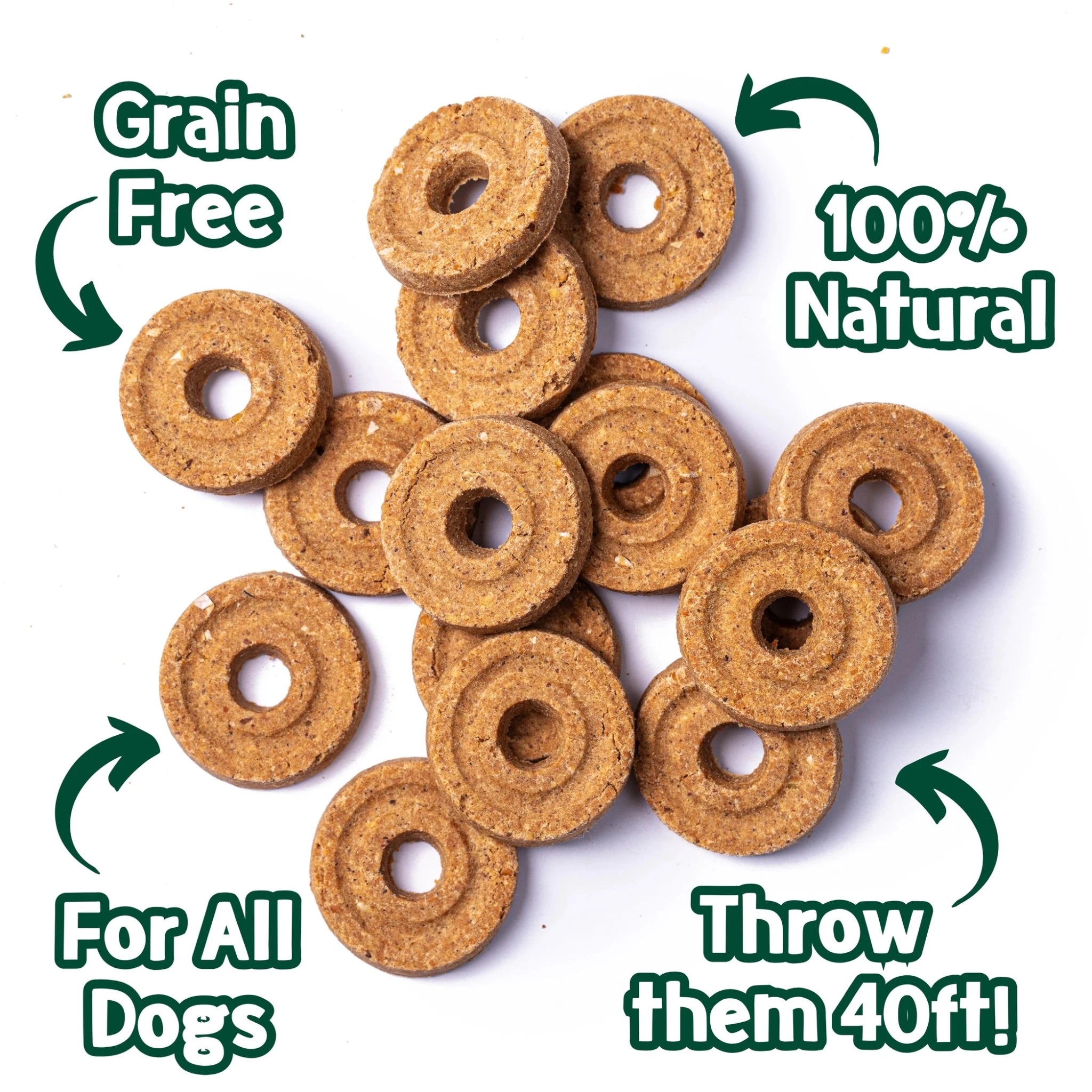 Park Life Fris-Bix – Peanut Butter Dog Treats – Interactive Frisbee Biscuits – Grain-Free & Natural (100g) - Share Happy Outfits