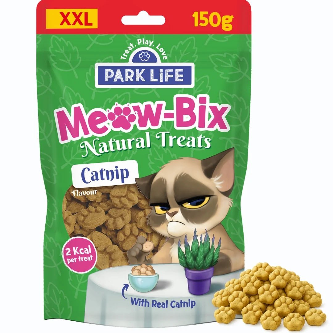 Park Life Meow-Bix – Catnip Cat Treats – High Protein – Grain-Free & Natural (150g) - Share Happy Outfits