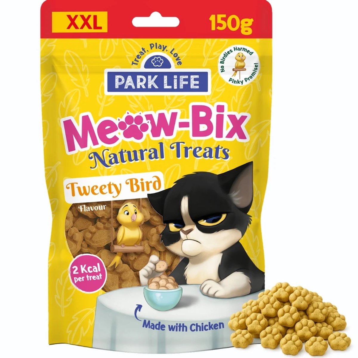 Park Life Meow-Bix – Turkey & Catnip Cat Treats – Grain-Free & Natural (150g) - Share Happy Outfits