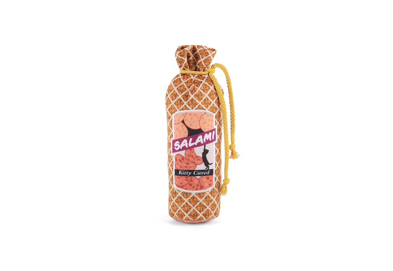 Dog toy shaped like a carrot with &