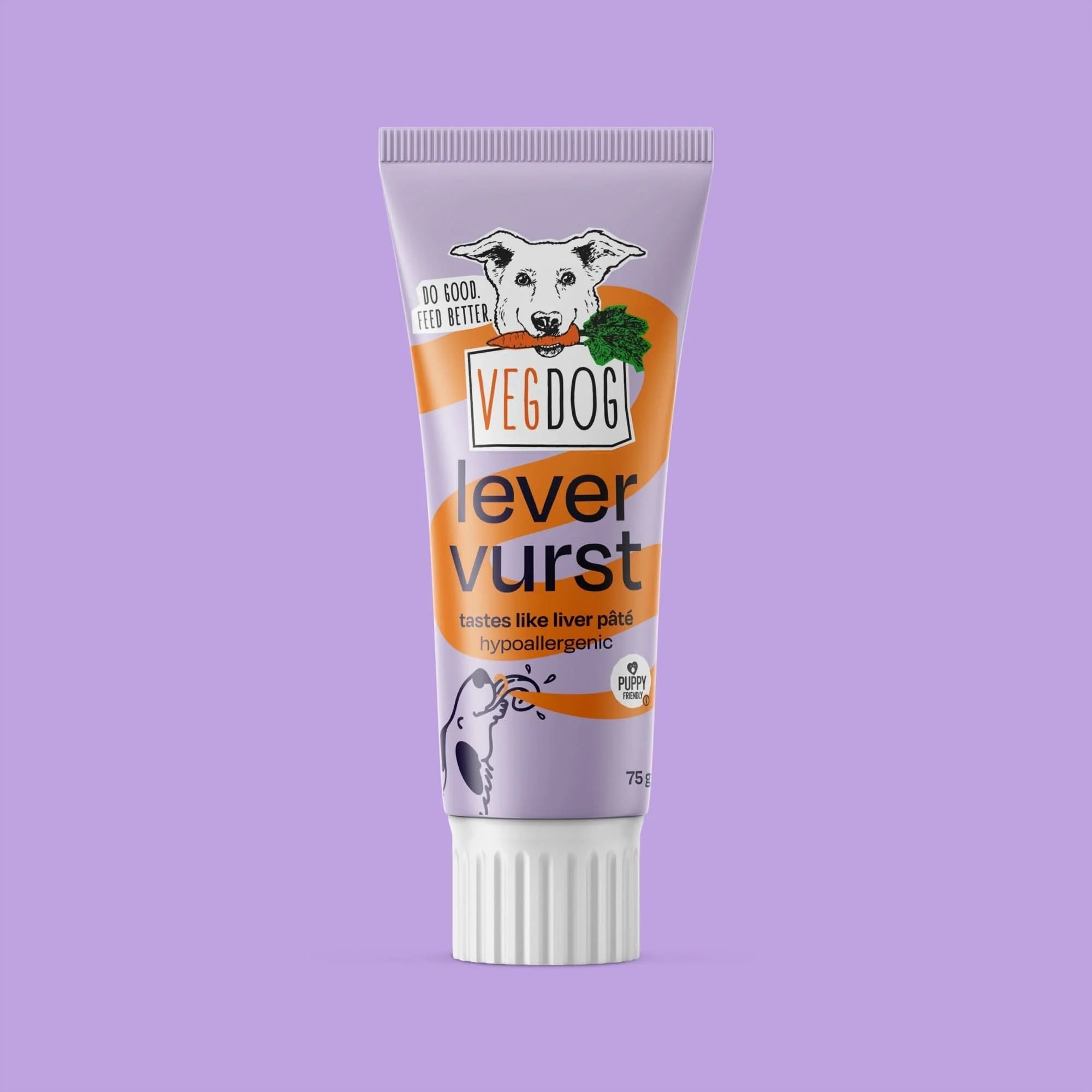VEGDOG Levervurst | Vegan Training Treat Paste for Dogs | Hypoallergenic Reward in a Tube - Share Happy Outfits