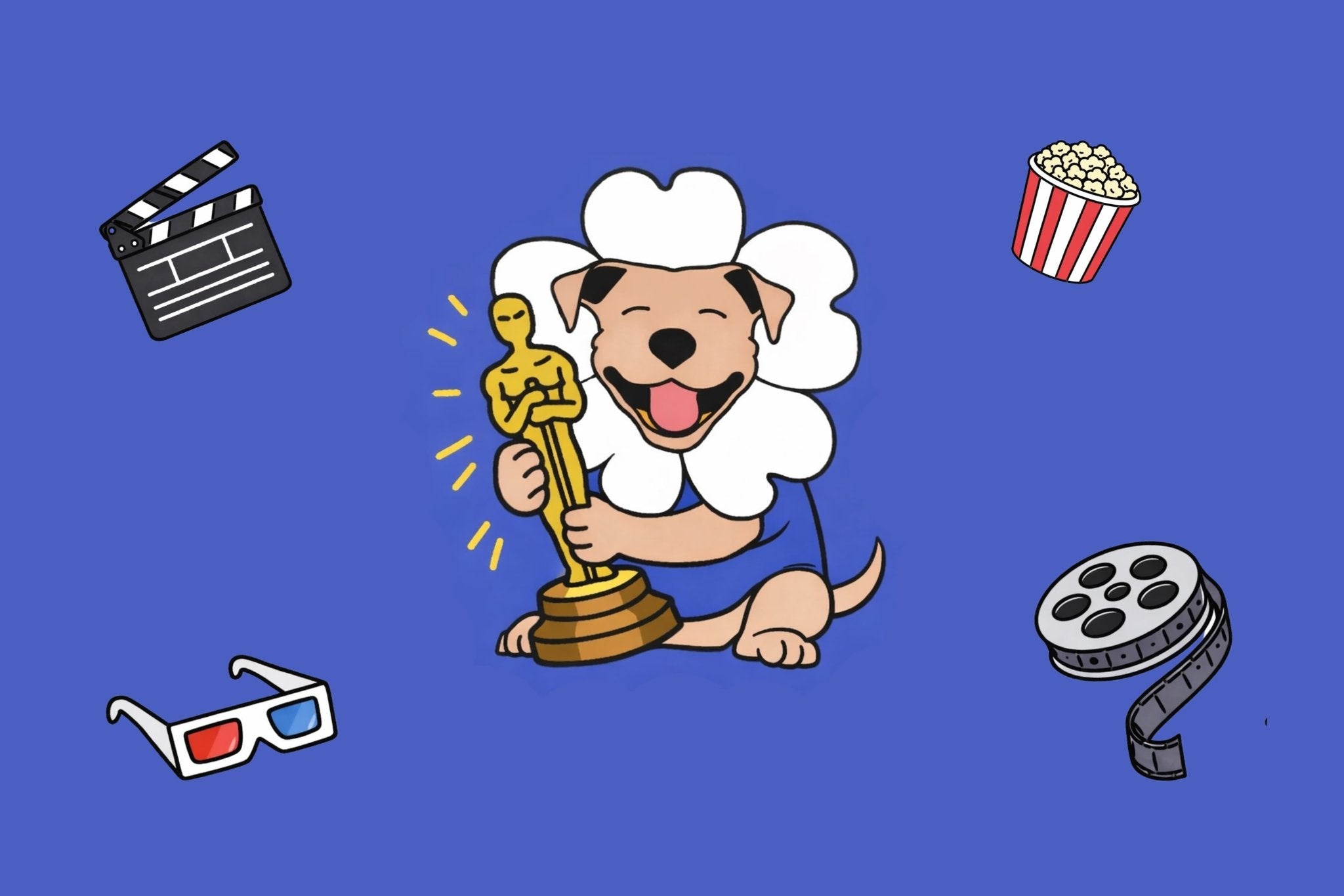 Movie Night Dog Toys | Hollywood & Oscar Watch Party Collection