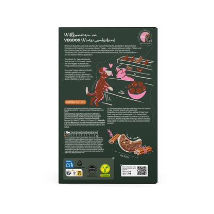 Winter Cookies - Vegan Christmas Dog Treats with Cinnamon - Limited Edition - 400g