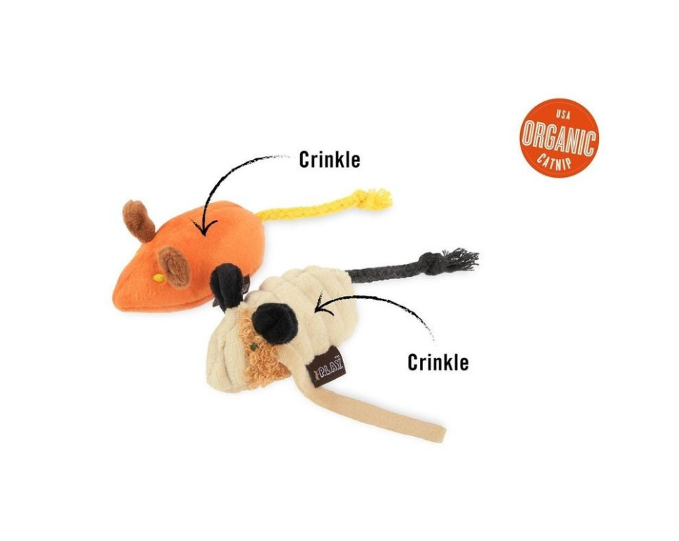 P.L.A.Y. Feline Frenzy Menacing Mice - Halloween Catnip Toy Set