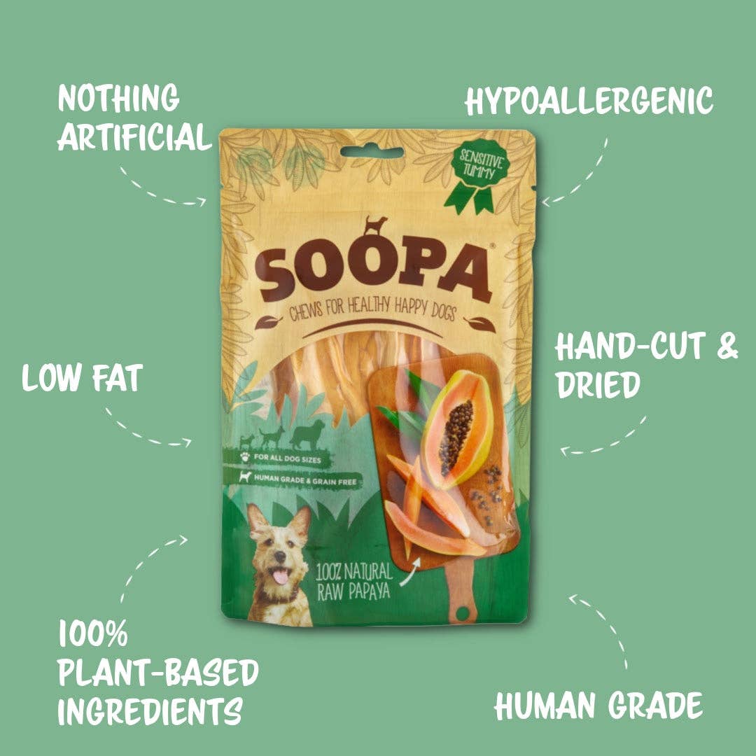 Natural Vegan Dog Treat - Papaya Chews - Share Happy Outfits