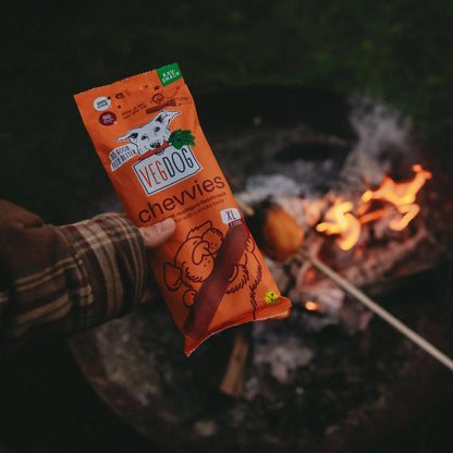 CHEVVIES XL - Extra-grote vegan kauwsticks met een rokerige BBQ-twist