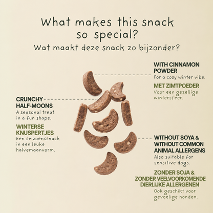 Winter Cookies - Vegan Christmas Dog Treats with Cinnamon - Limited Edition - 400g