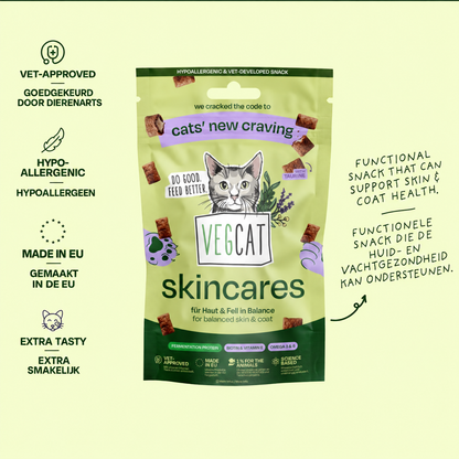 VEGCAT Skincares - Hypoallergenic Skin &amp; Coat Cat Treats