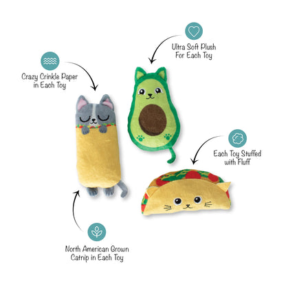 Fringe Studio Kitty Cravings – 3-Piece Mini Cat Toy Set - Share Happy Outfits