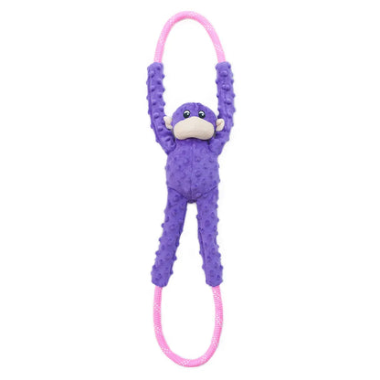 Monkey RopeTugz® – Paars Hondenspeeltje