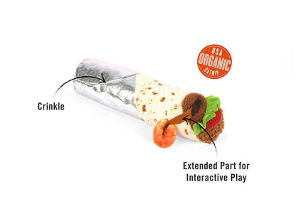 P.L.A.Y Feline Frenzy Shrimp Purrito Kicker Toy - Share Happy Outfits