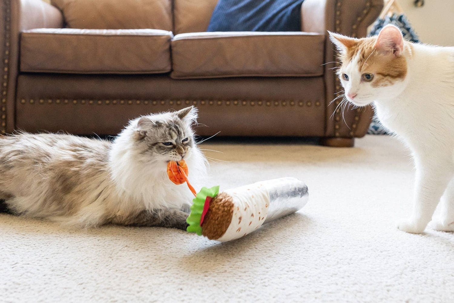 P.L.A.Y Feline Frenzy Shrimp Purrito Kicker Toy - Share Happy Outfits