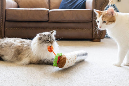 P.L.A.Y Feline Frenzy Shrimp Purrito Kicker Toy - Share Happy Outfits
