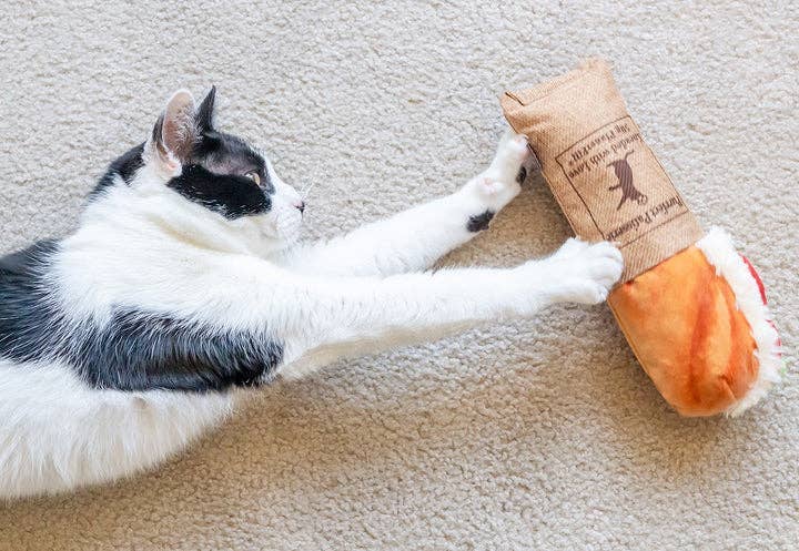 P.L.A.Y Feline Frenzy Tuna Baguette Kicker Toy - Share Happy Outfits