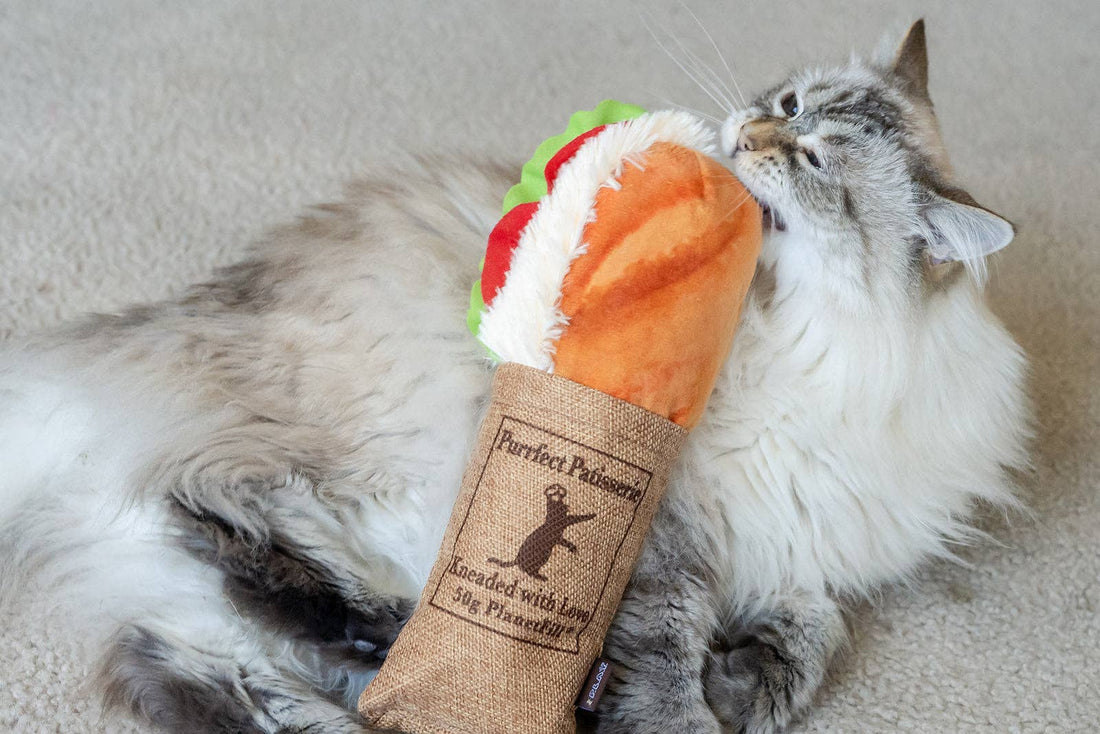 P.L.A.Y Feline Frenzy Tuna Baguette Kicker Toy - Share Happy Outfits