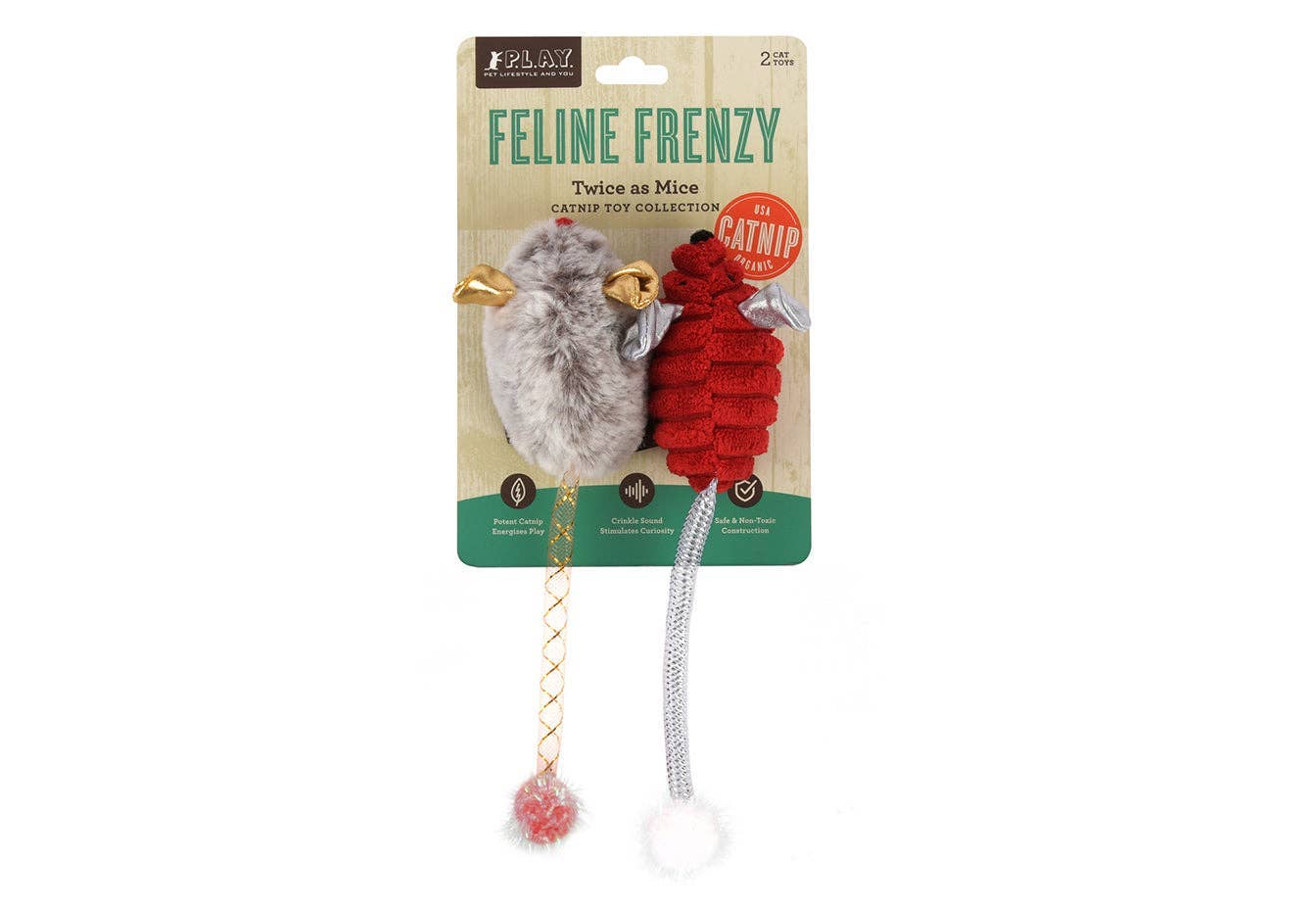 P.L.A.Y Feline Frenzy Twice As Mice Toy Set - Share Happy Outfits