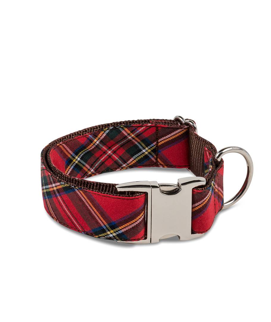Tartan Dog Collar – Handmade in Barcelona