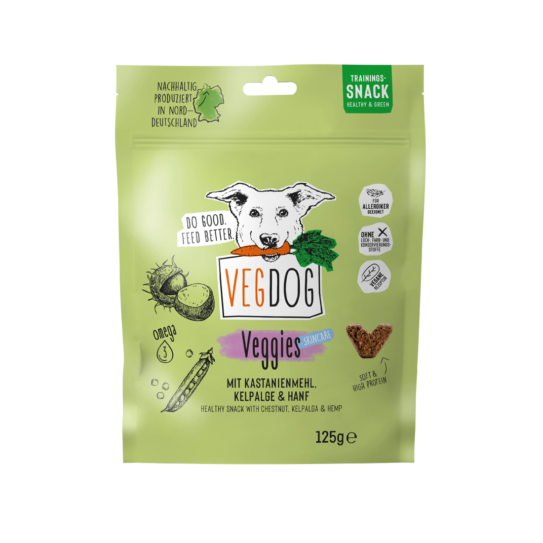 VEGGIES SKINCARE – Vegan snacks voor huid &amp;amp; vacht bij honden
