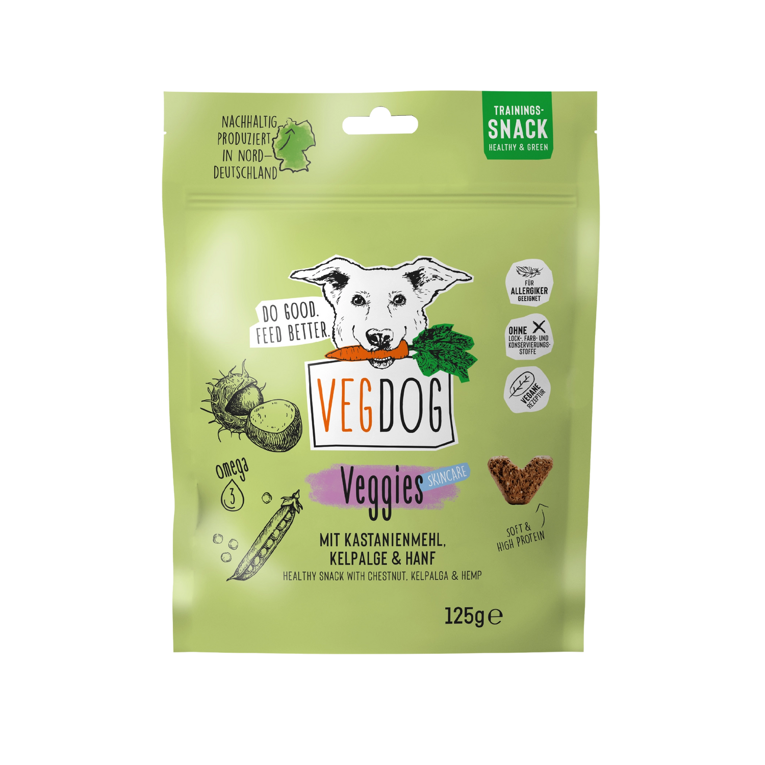 VEGGIES SKINCARE – Vegan snacks voor huid &amp;amp; vacht bij honden