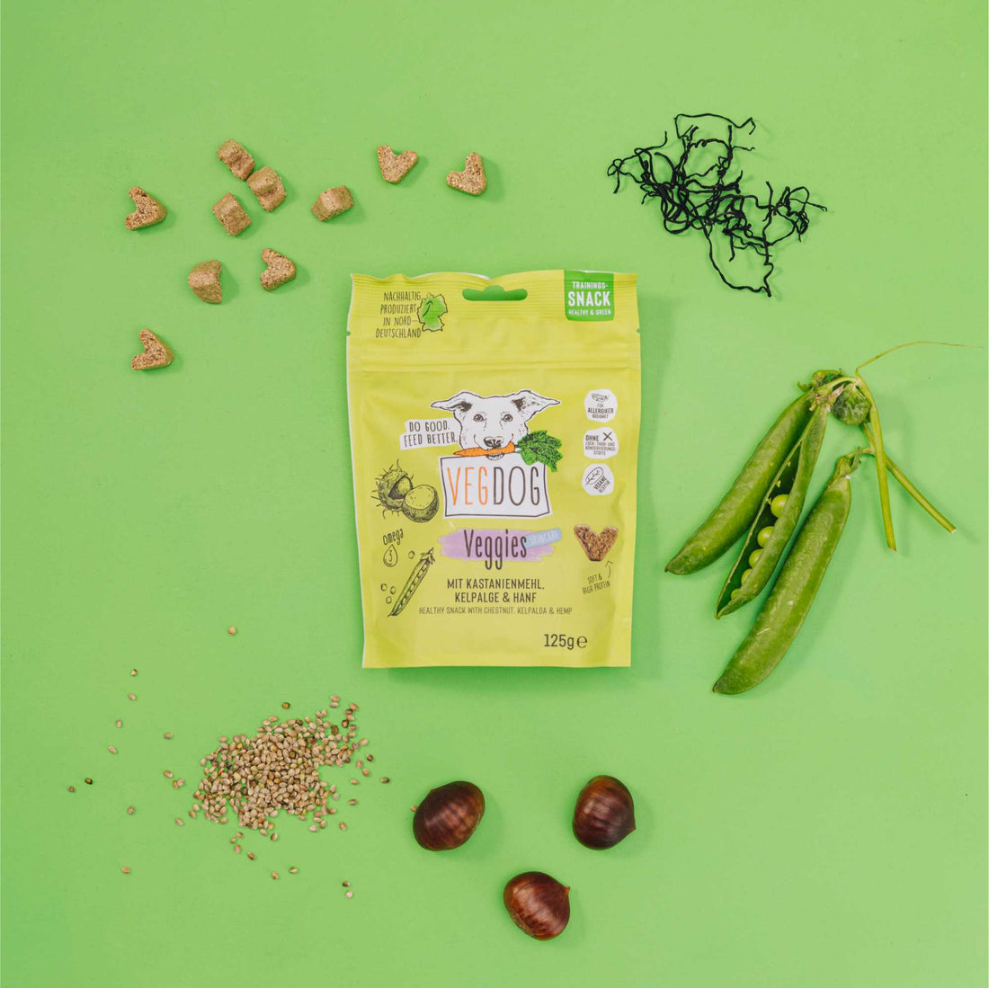 VEGGIES SKINCARE – Vegan snacks voor huid &amp;amp; vacht bij honden