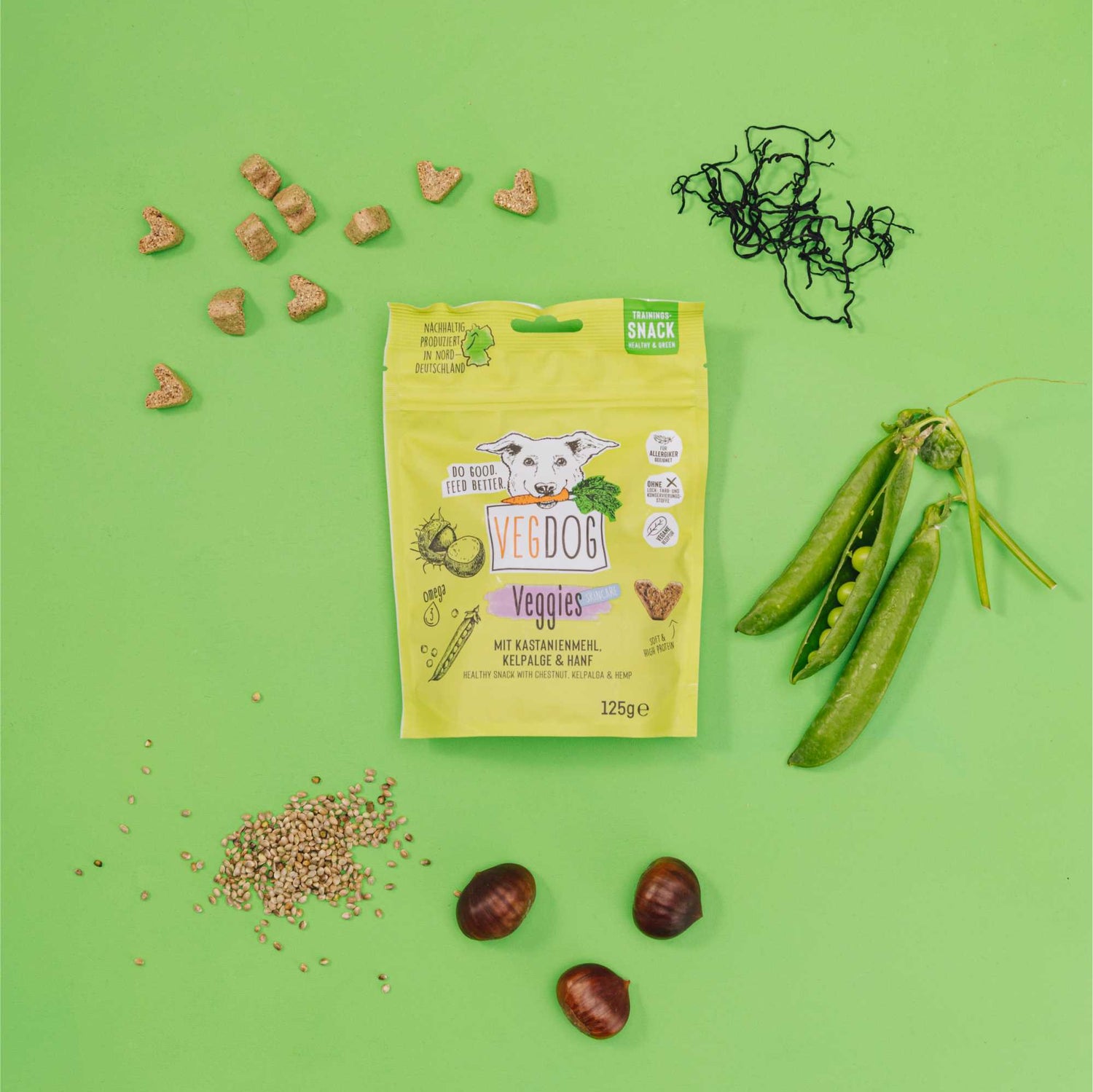 VEGGIES SKINCARE – Vegan snacks voor huid &amp;amp; vacht bij honden