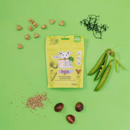 VEGGIES SKINCARE – Vegan snacks voor huid &amp;amp; vacht bij honden