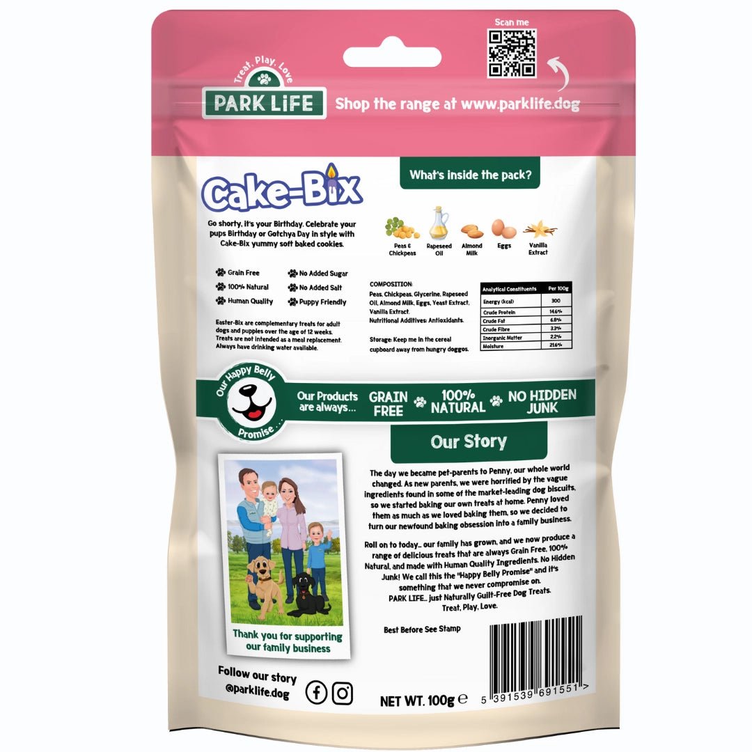 Birthday Cake-Bix Soft Dog Treats - Grain-Free, 100% Natural, Extra Soft Celebration Treats - Share Happy Outfits