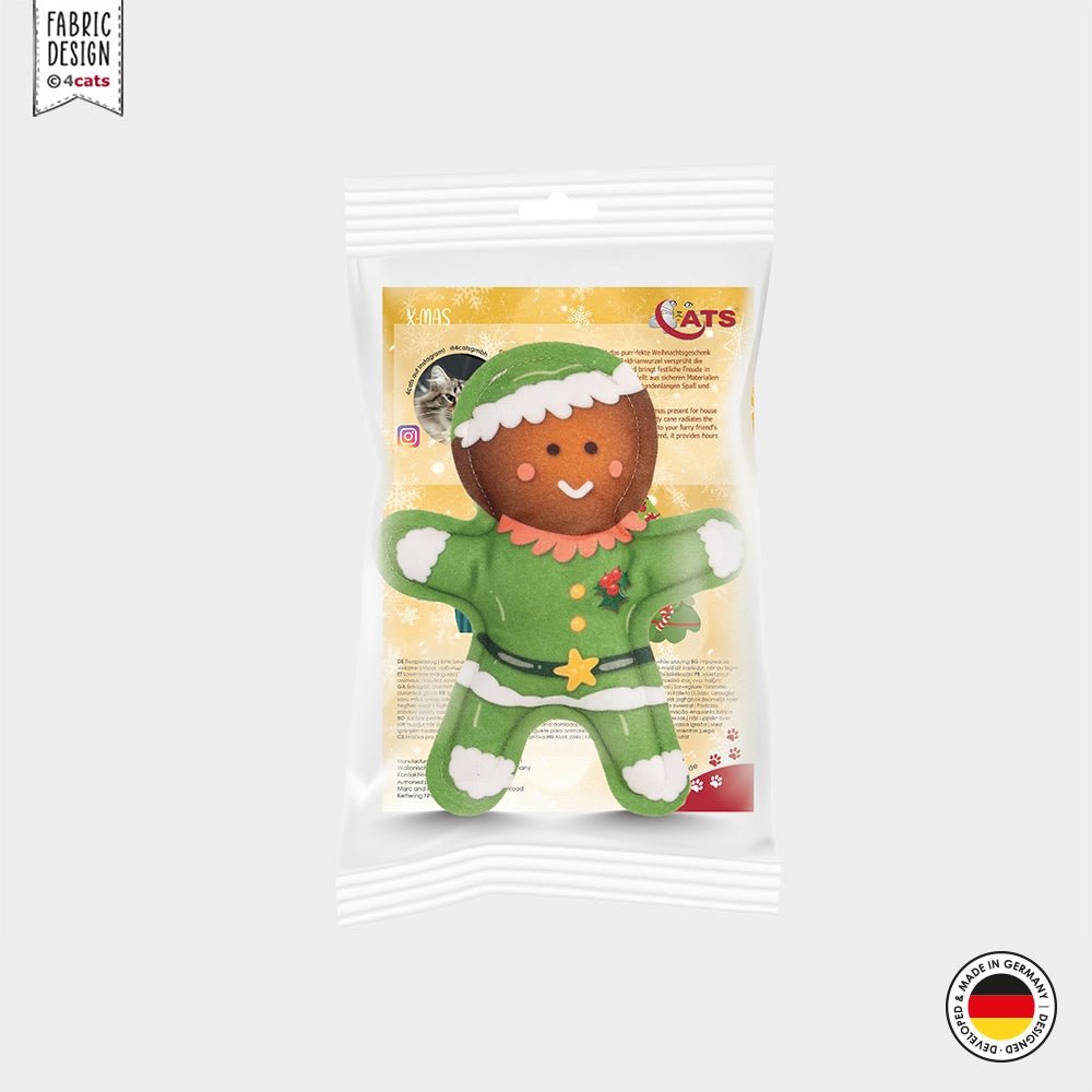 Christmas Gingerbread Elf - Valerian Cat Toy
