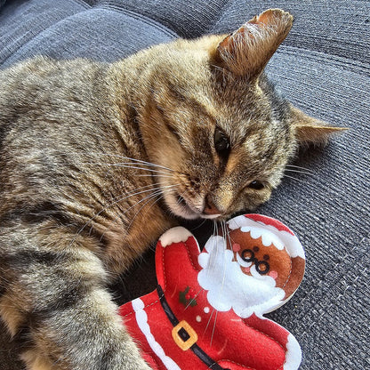 4cats Christmas Gingerbread Santa Claus - Valerian Cat Toy