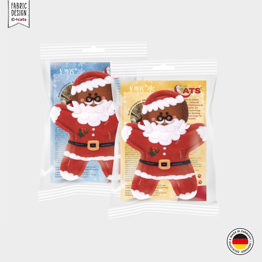 4cats Christmas Gingerbread Santa Claus - Valerian Cat Toy