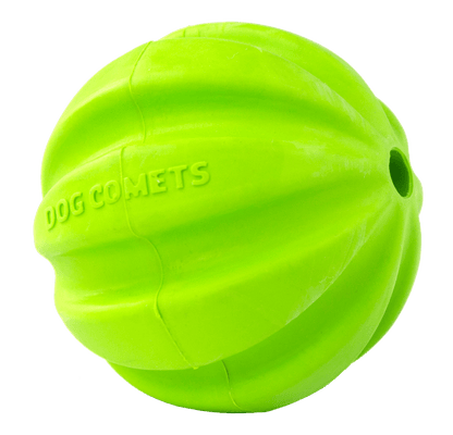 Green dog toy ball with &