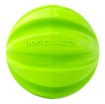 Green dog toy ball with &
