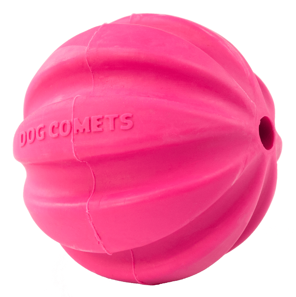 Pink dog toy with &