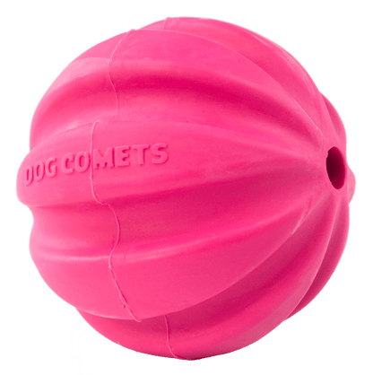 Pink dog toy with &
