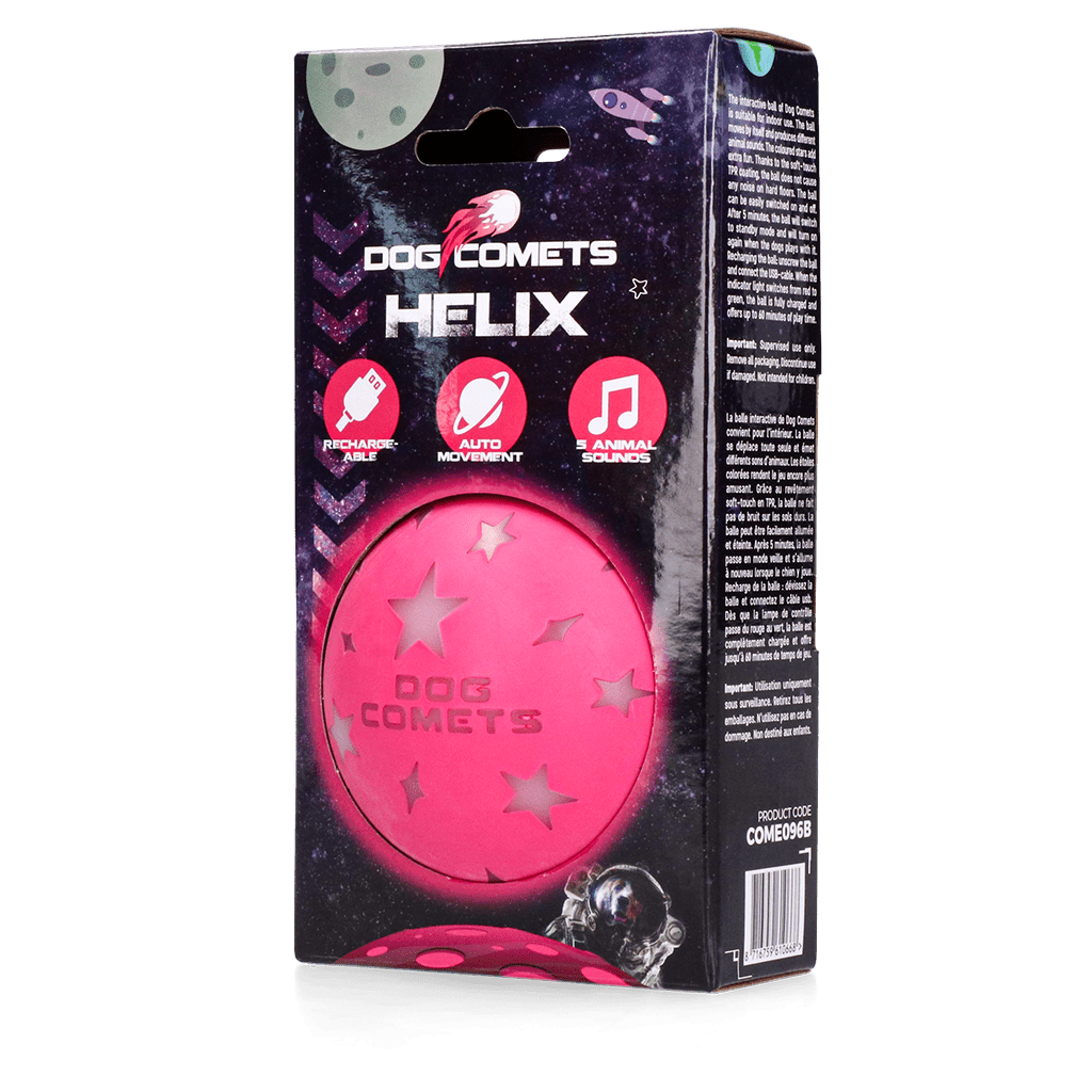 Pink pet toy with &